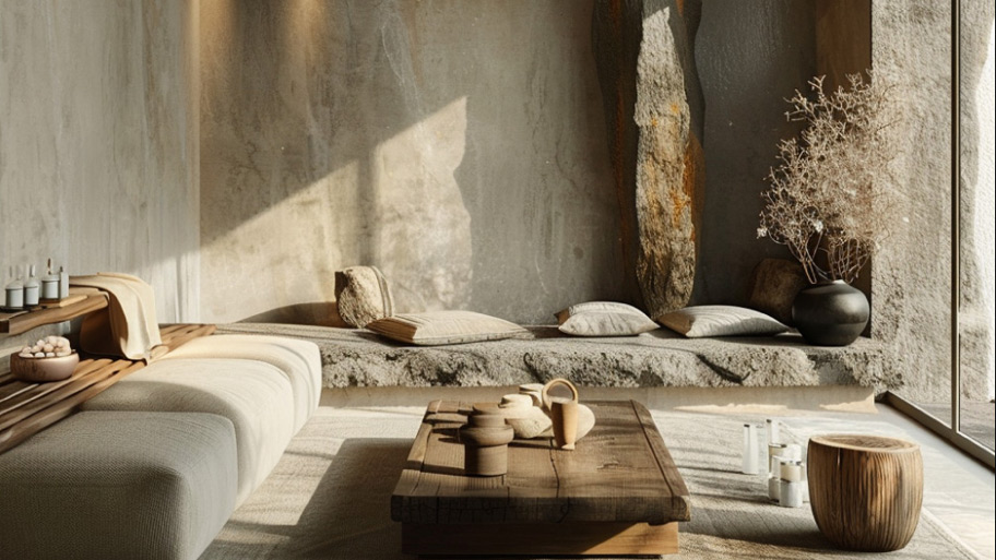 Mẫu spa ứng dụng sơn hiệu ứng đẹp độc đáo