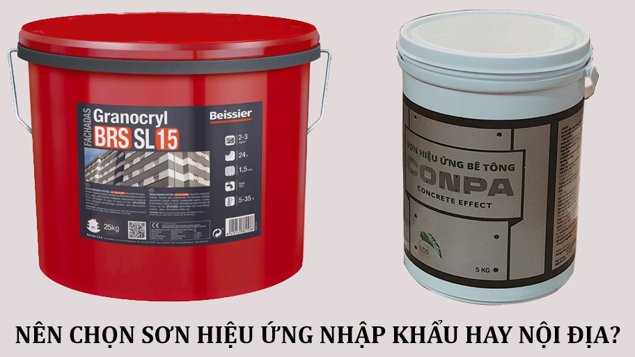 Nên chọn sơn hiệu ứng nhập khẩu hay nội địa