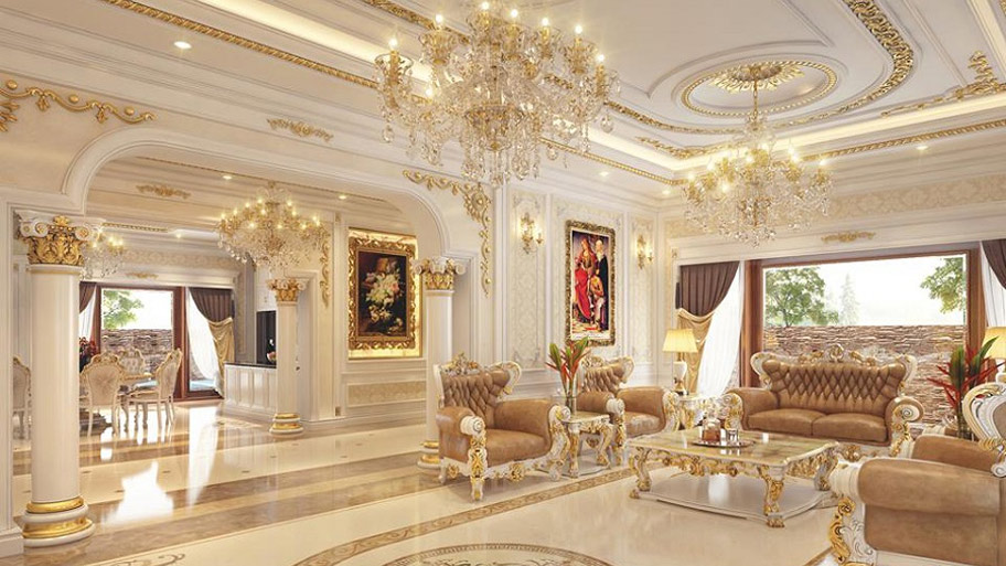 Sơn đá kết hợp phong cách tân cổ điển