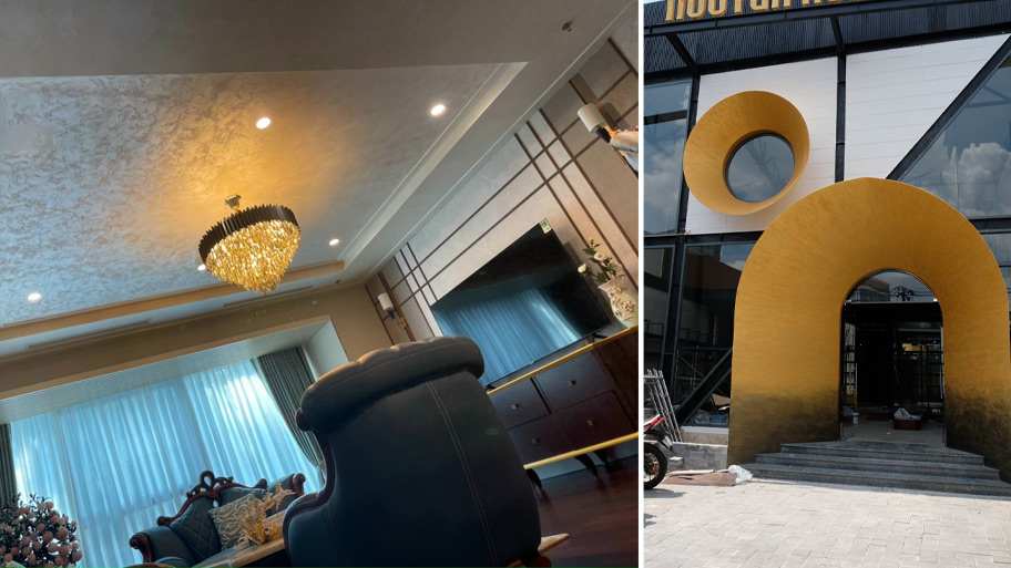 Sử dụng sơn hiệu ứng trong trang trí nội thất