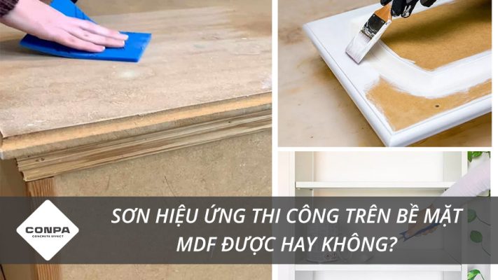Thi công sơn hiệu ứng trên bề mặt MDF
