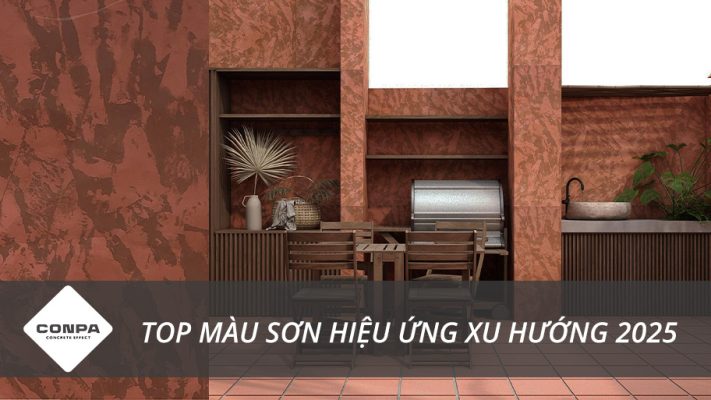 Top màu sơn hiệu ứng xu hướng 2025