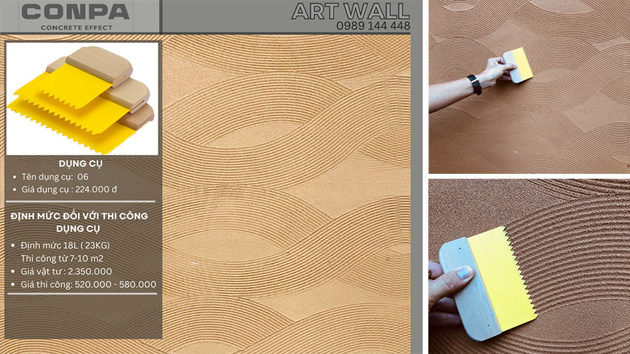 Bàn cào tạo hiệu ứng sơn cát