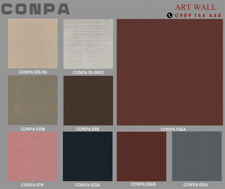 Bảng màu sơn hiệu ứng cát