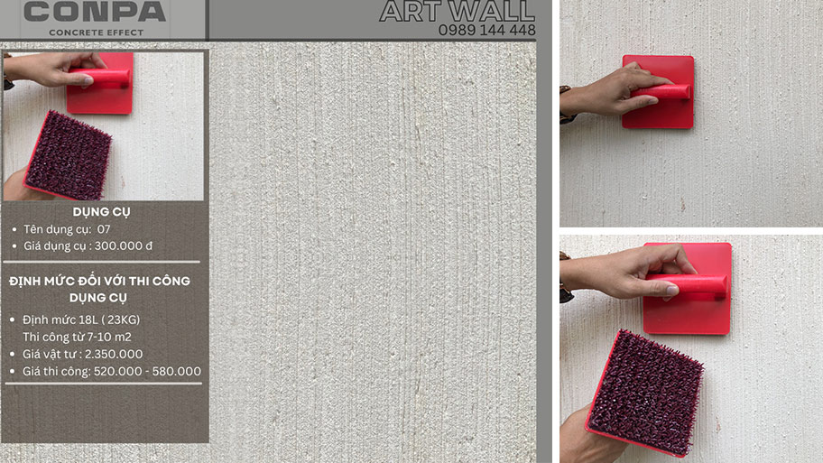 Dụng cụ tạo hiệu ứng sơn cát đẹp mắt