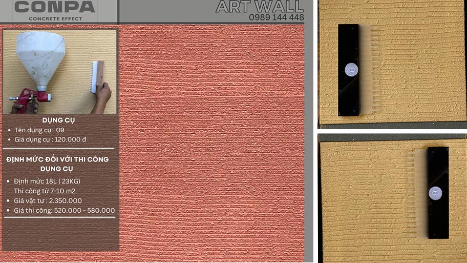 Dụng cụ tạo hiệu ứng sơn cát độc đáo