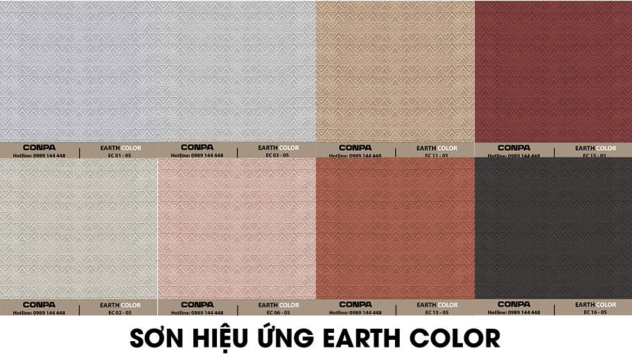 Mẫu màu sơn hiệu ứng Earth Color