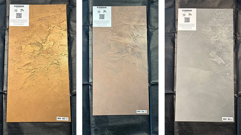 Mẫu thực sơn kim loại thật