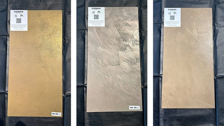 Mẫu thực tế sơn hiệu ứng kim loại thật