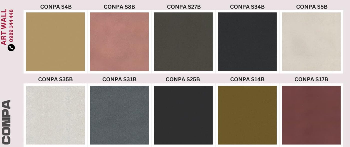 Một số mẫu màu sơn cát nghệ thuật