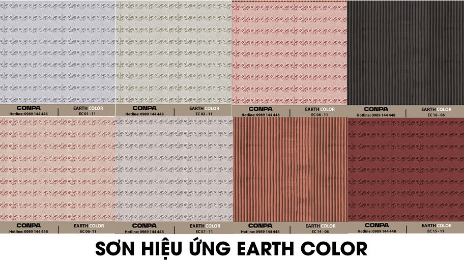 Một số mẫu sơn hiệu ứng Earth Color