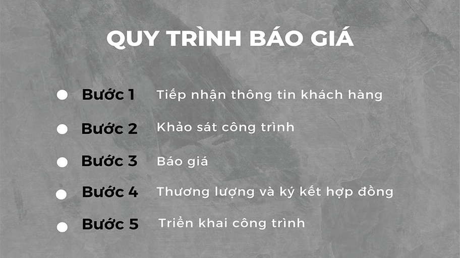 Quy trình báo giá thi công sơn hiệu ứng Hà Nội
