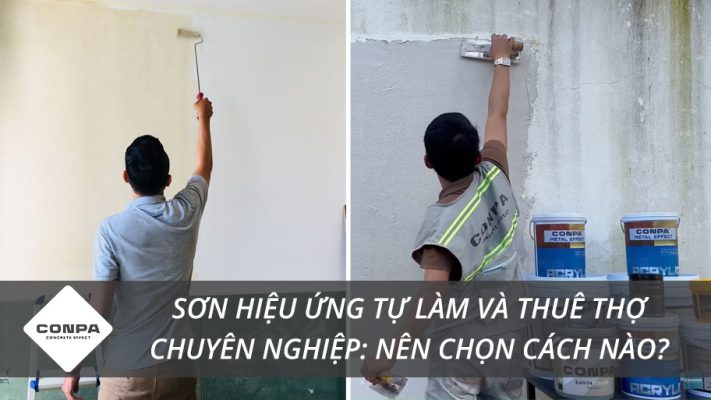 Sơn hiệu ứng tự làm và thuê thợ chuyên nghiệp