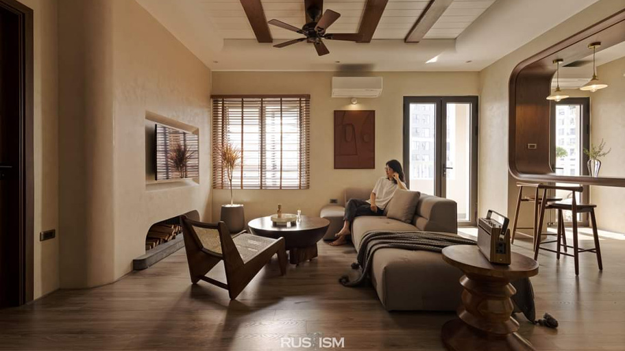 Ứng dụng sơn hiệu ứng cho căn hộ Pháp Vân Hà Nội