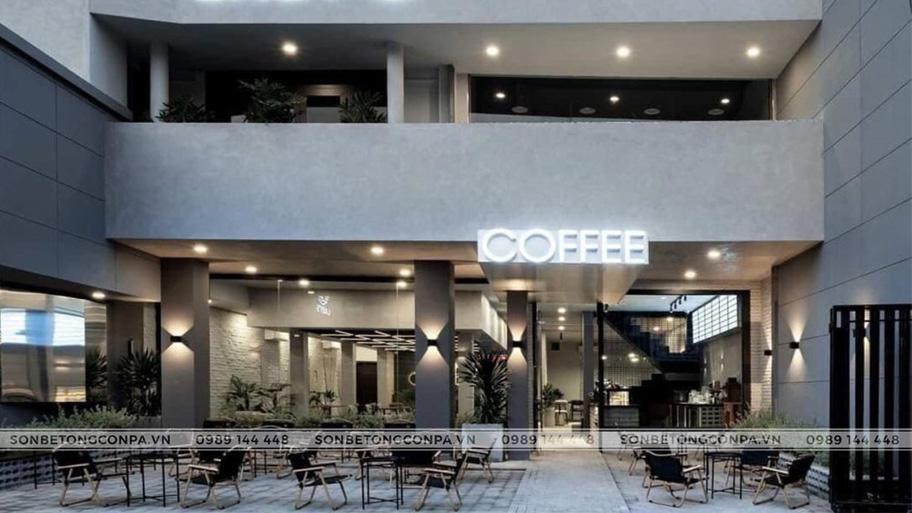 Ứng dụng sơn hiệu ứng cho LABY’S COFFEE Hồ Chí Minh