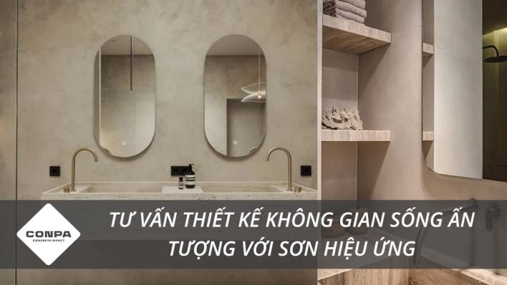 Ứng dụng sơn hiệu ứng trong thiết kế