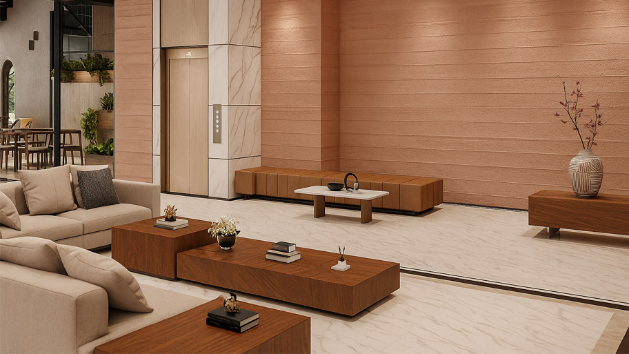 Khách sạn phong cách hiện đại ứng dụng sơn Earth Color