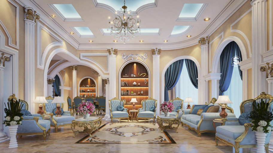 Lợi ích việc ứng dụng sơn hiệu ứng cho phong cách Neoclassical