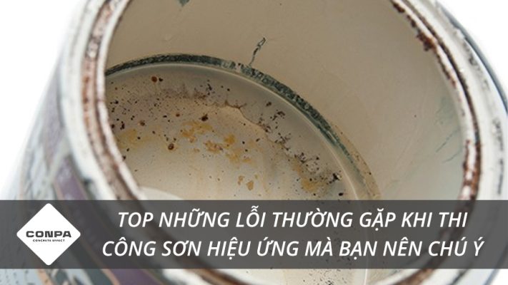 Lỗi thường gặp khi thi công sơn hiệu ứng