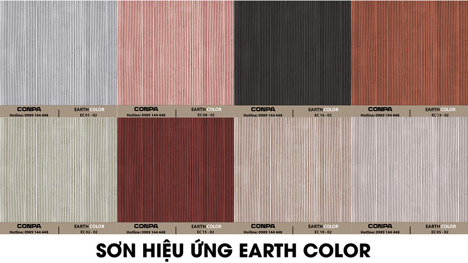 Mã màu sơn hiệu ứng Earth Color