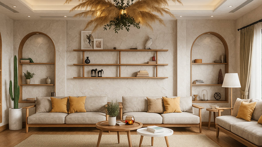Mẫu biệt thự phong cách Bắc Âu ứng dụng sơn Earth Color