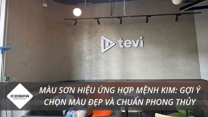 Màu sơn hiệu ứng mệnh Kim