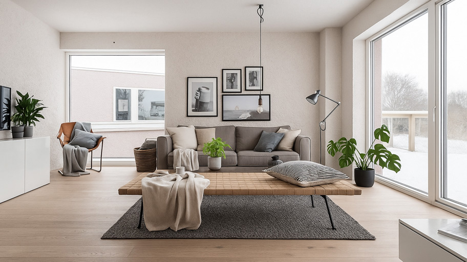 Mẫu Villa phong cách Bắc Âu ứng dụng sơn Earth Color