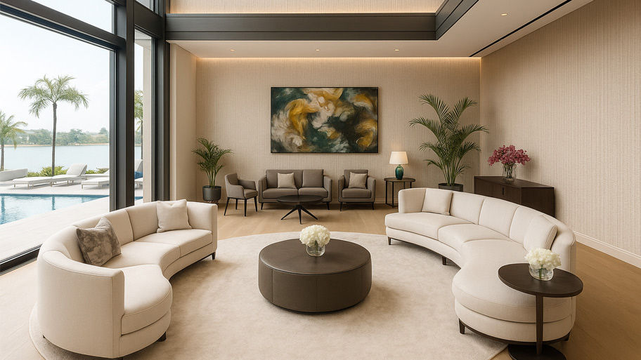 Mẫu Villa phong cách hiện đại sử dụng Earth Color