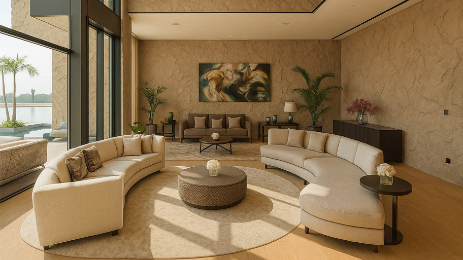Mẫu Villa phong cách hiện đại sử dụng sơn Earth Color