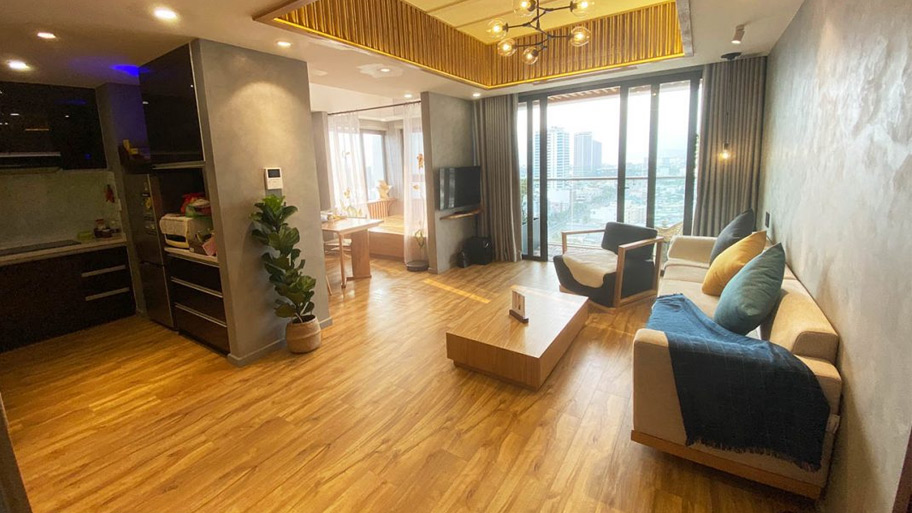 Phong cách hiện đại sử dụng sơn hiệu ứng bê tông
