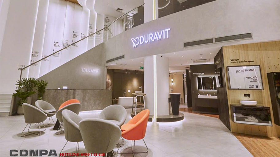 SHOWROOM DURAVIT FLAGSHIP sử dụng sơn hiệu ứng cho nội thất