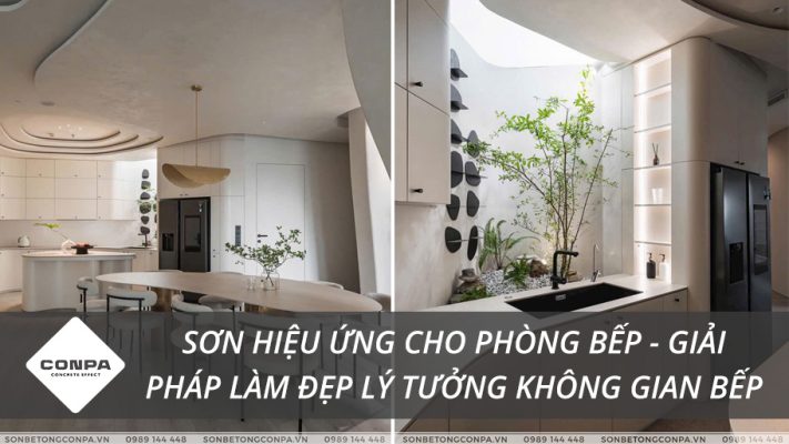 Sơn hiệu ứng cho phòng bếp