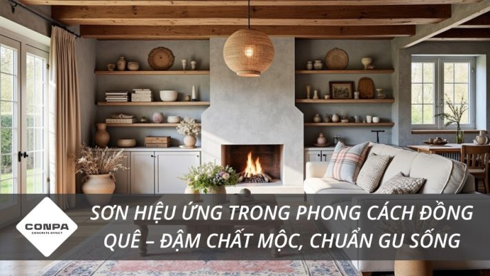 Sơn hiệu ứng cho phong cách đồng quê