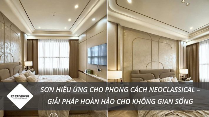 Sơn hiệu ứng cho phong cách Neoclassical