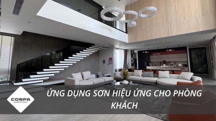 Sơn hiệu ứng cho phòng khách