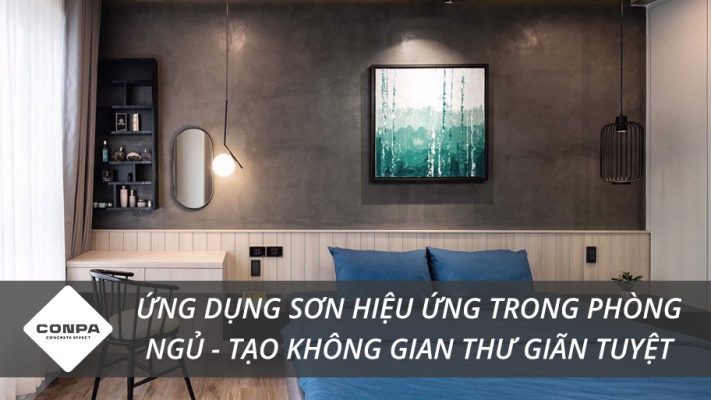 Sơn hiệu ứng cho phòng ngủ