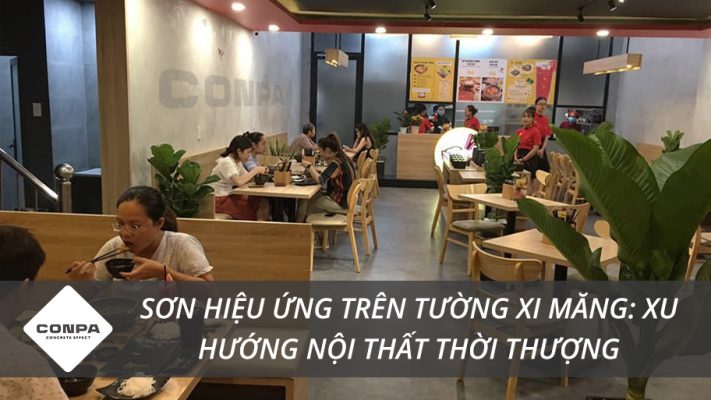 Sơn hiệu ứng trên tường xi măng