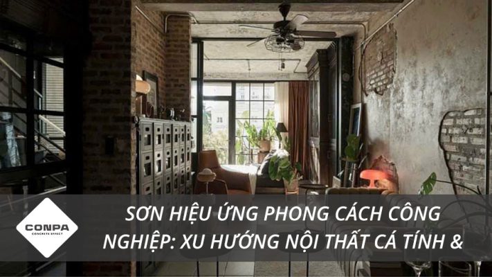 Sơn hiệu ứng trong phong cách công nghiệp