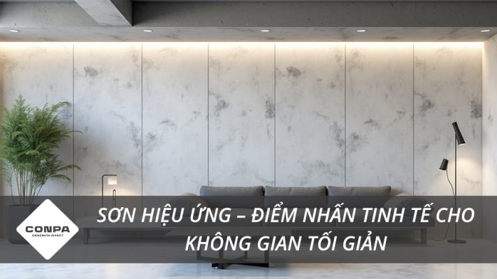 Sơn hiệu ứng trong phong cách tối giản