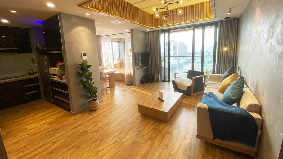 Sử dụng sơn hiệu ứng cho phòng khách