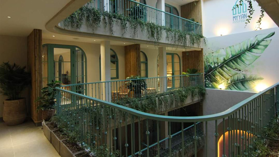 Sử dụng sơn hiệu ứng ngoài trời Myyan Retreat Đà Nẵng
