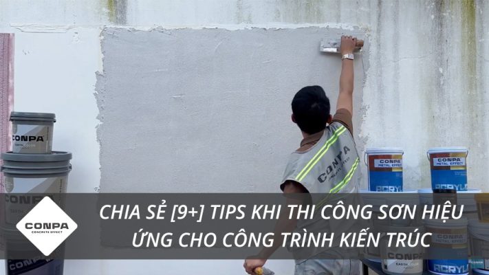 Tips khi thi công sơn hiệu ứng