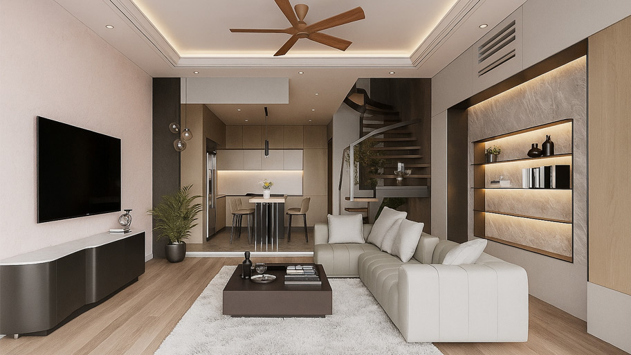 Ứng dụng sơn Earth Color cho biệt thự phong cách hiện đại