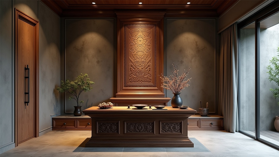 Lý do nên sử dụng sơn hiệu ứng cho phòng thờ