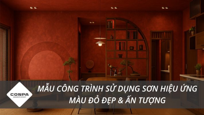 Sơn hiệu ứng màu đỏ