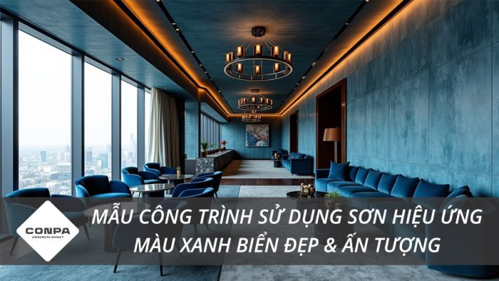 Sơn hiệu ứng màu xanh biển