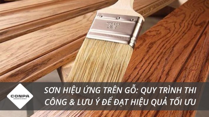 Thi công sơn hiệu ứng trên gỗ