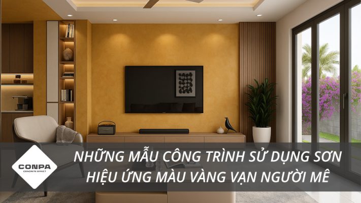 Sơn hiệu ứng màu vàng