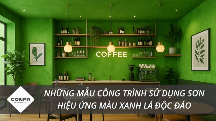Sơn hiệu ứng màu xanh lá