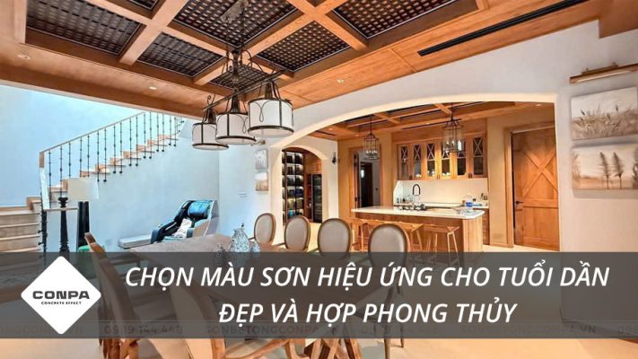 Màu sơn hiệu ứng hợp tuổi Dần